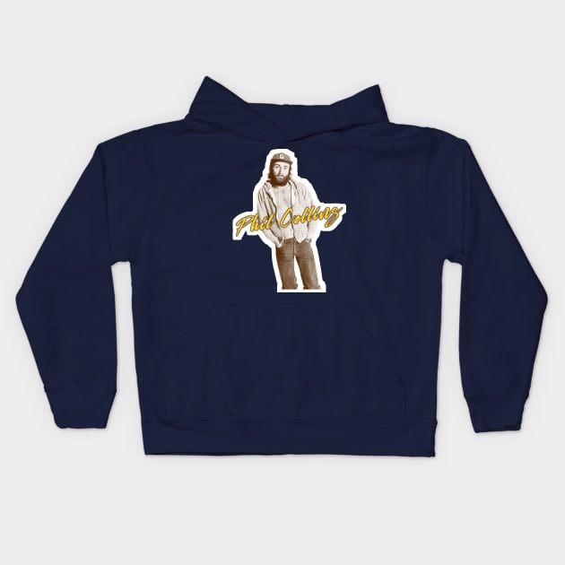 Phil Collins / Genesis --- Retro Fanart Design Kids Hoodie by DankFutura